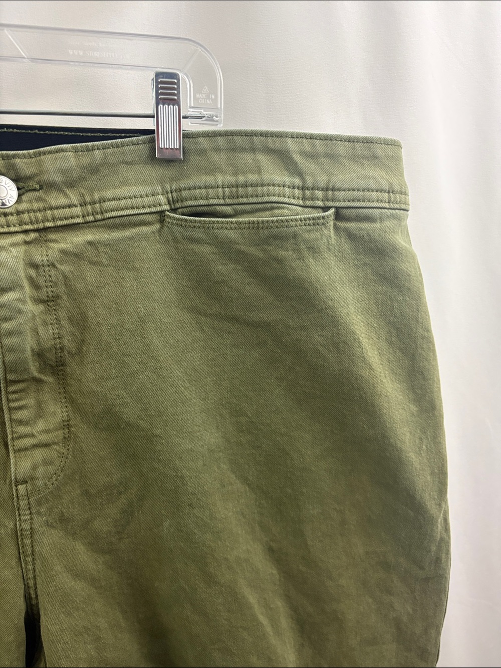 Ava & Viv High-Rise Wide Leg Jeans Womens 24 Dark Wash Stretch Denim Green - Picture 3 of 7